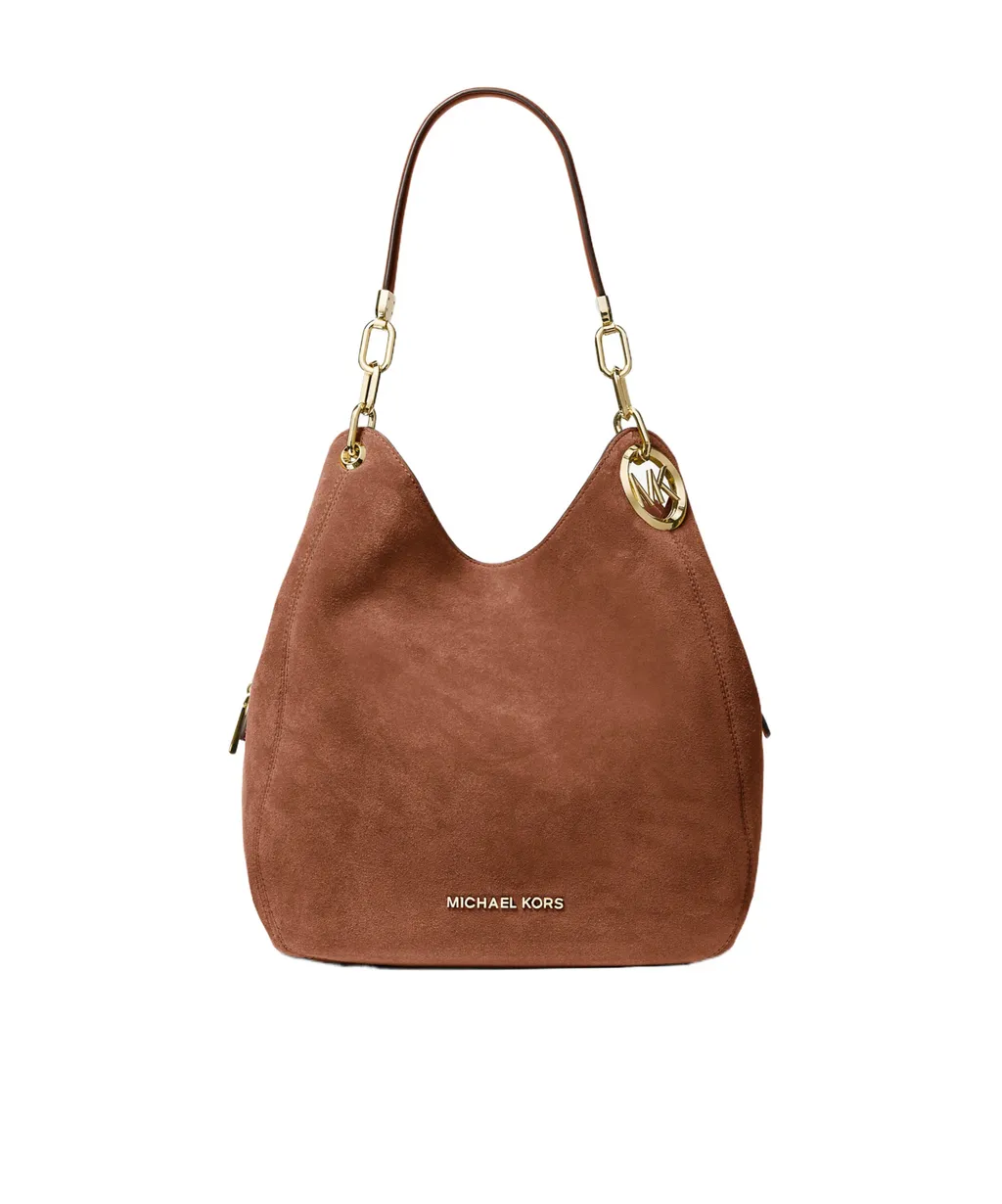 Lillie Large Suede Shoulder Bag