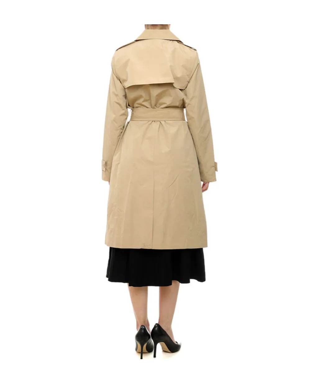 Belted Double-Breasted Trench Coat
