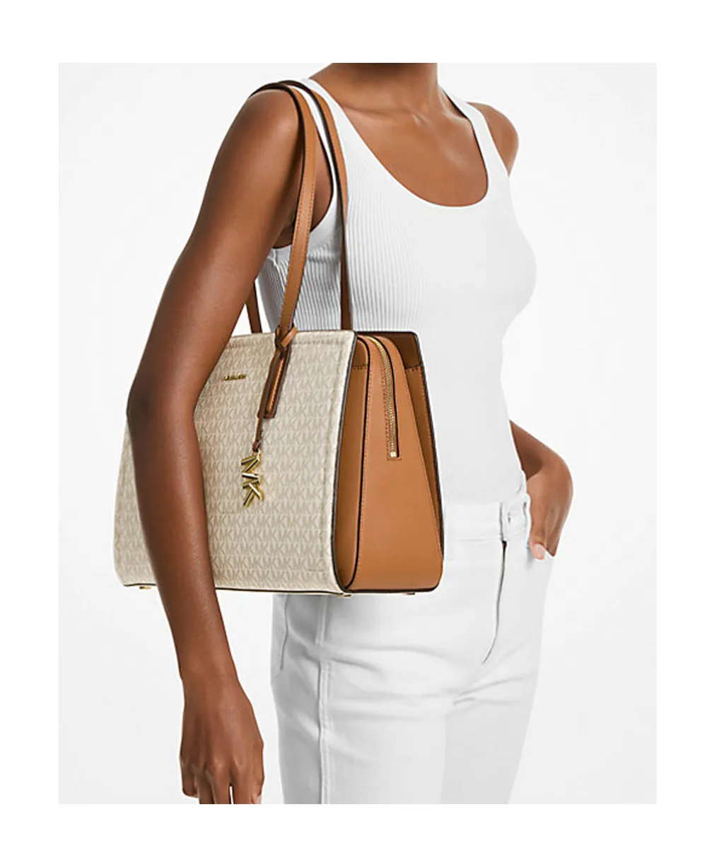 Laila Medium Signature Logo Tote Bag