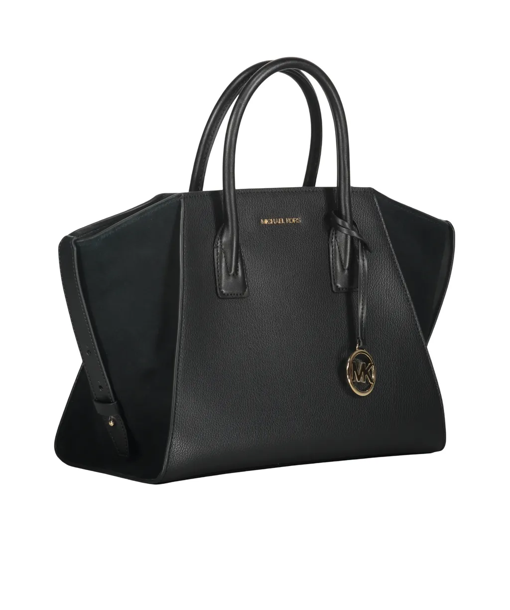 Avril Leather Top-Zip Tote Bag