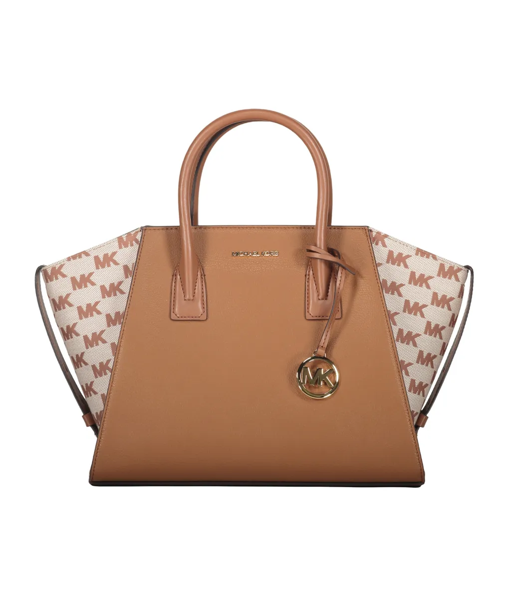 Avril Leather Logo-Plaque Tote Bag