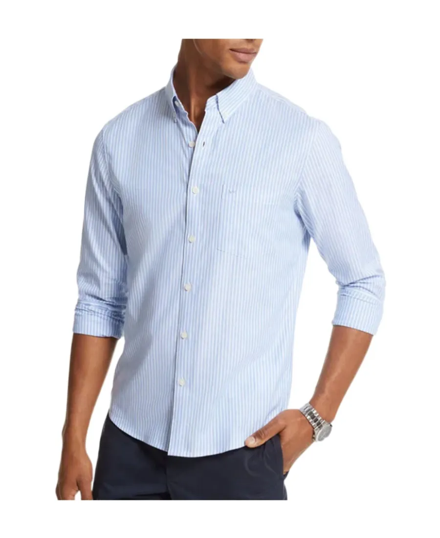 Vertical Stripe Long-Sleeved Shirt