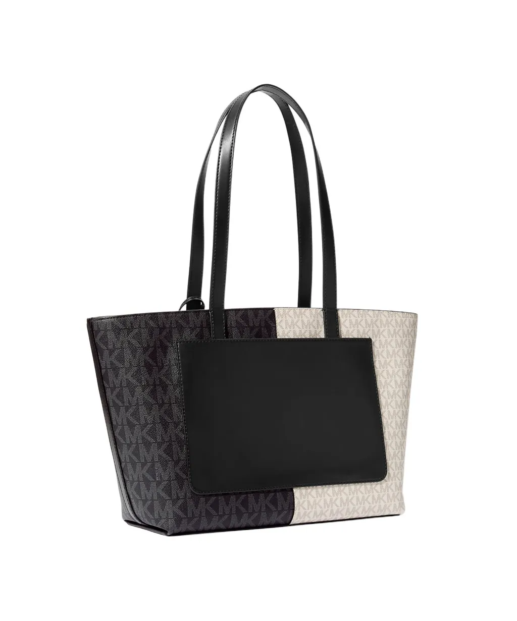 Jet Set Medium Two-Tone Logo Tote Bag