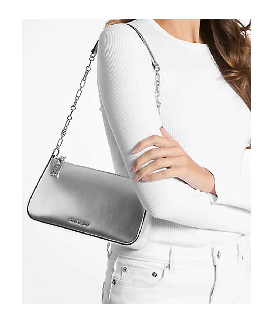 Empire Metallic Leather Shoulder Bag