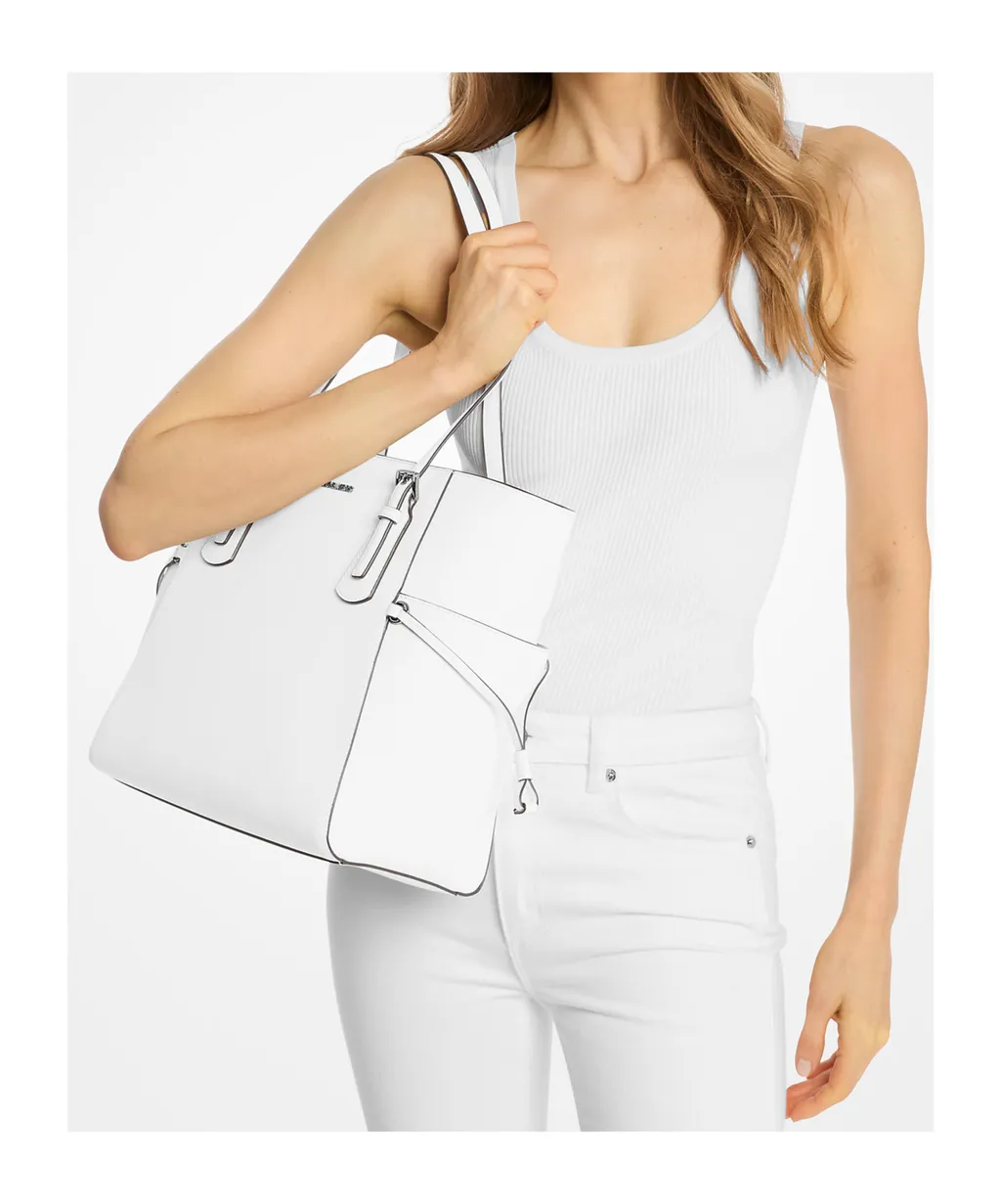 Voyager Large Saffiano Leather Tote Bag