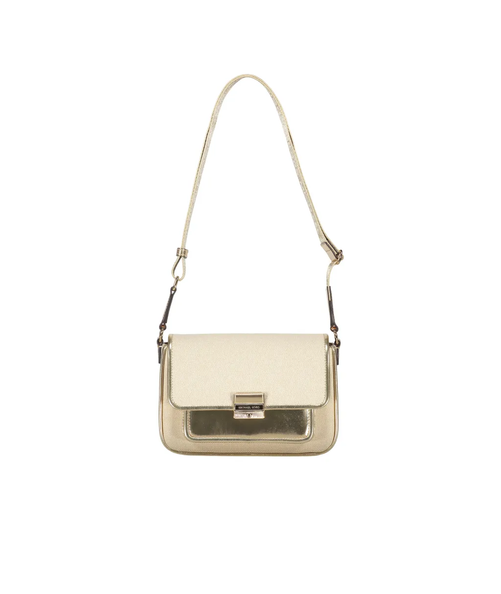Bradshaw Metallic-Panel Flap Shoulder Bag