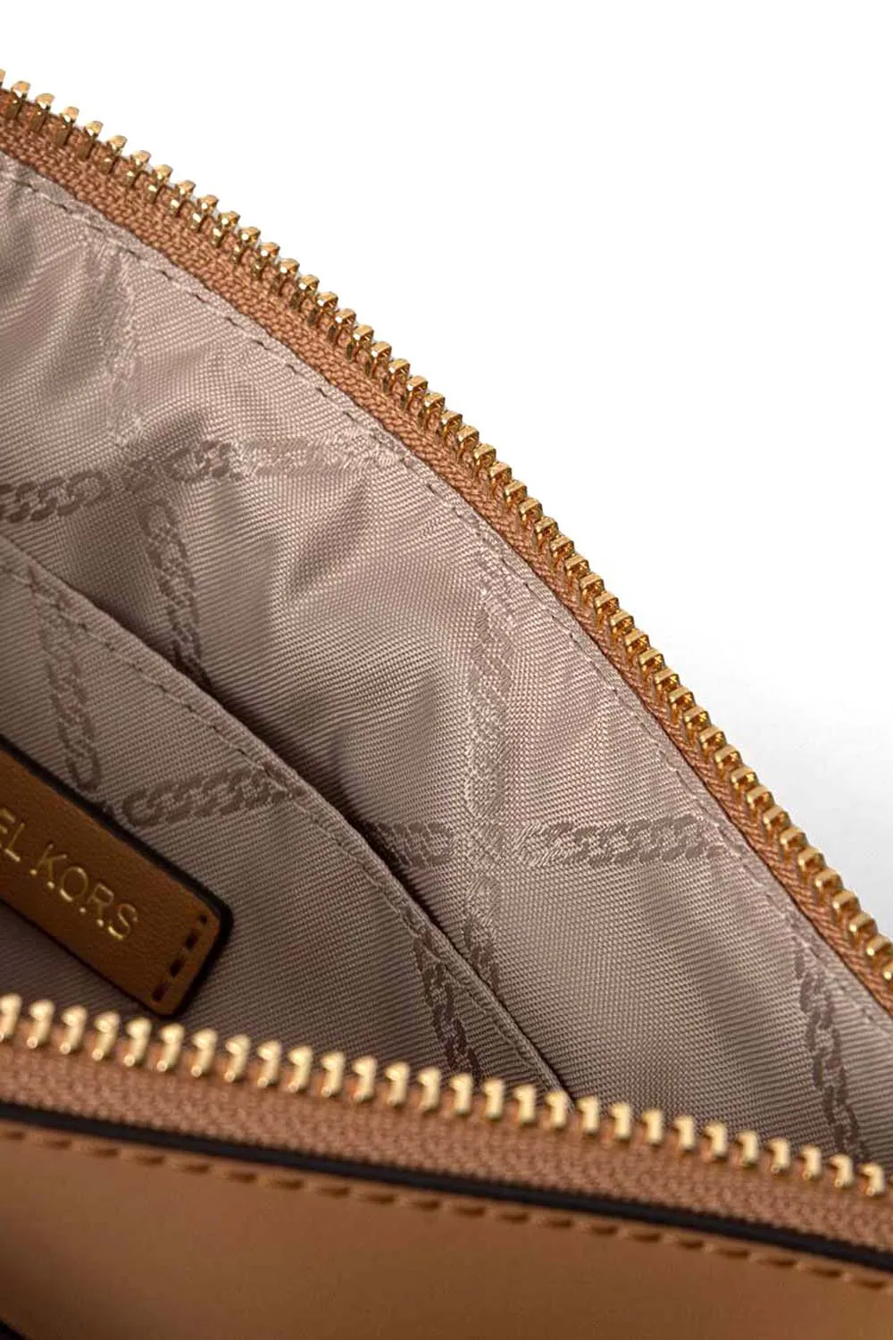 Logo-Embossed Leather Clutch