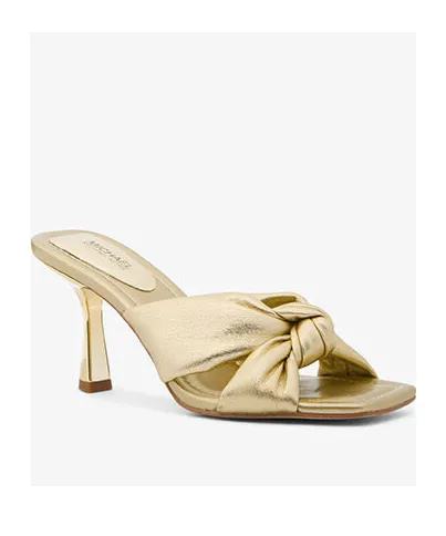 Elena Metallic Heeled Sandals