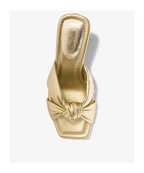 Elena Metallic Heeled Sandals