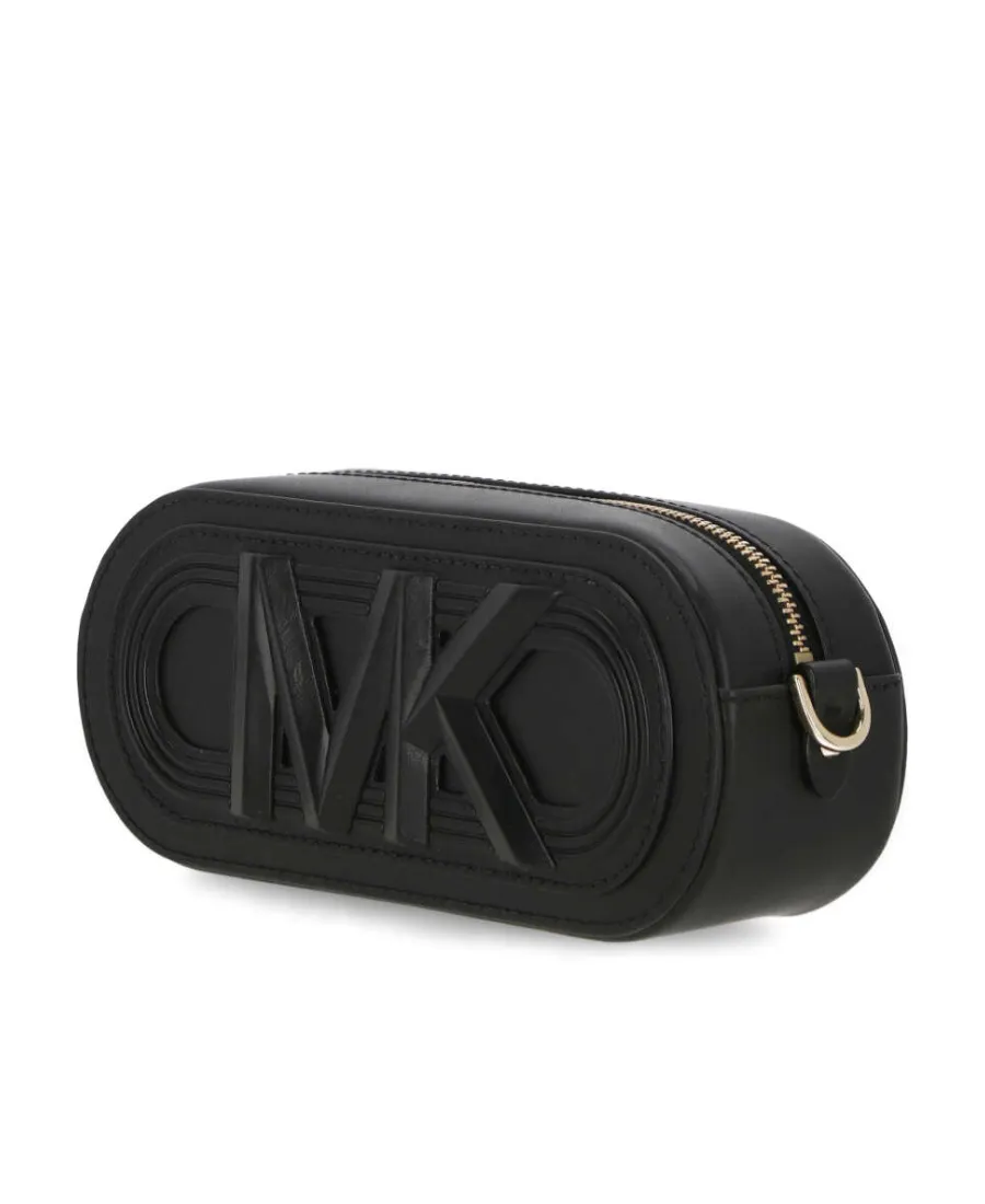 Mk Logo Zipped Clutch Bag