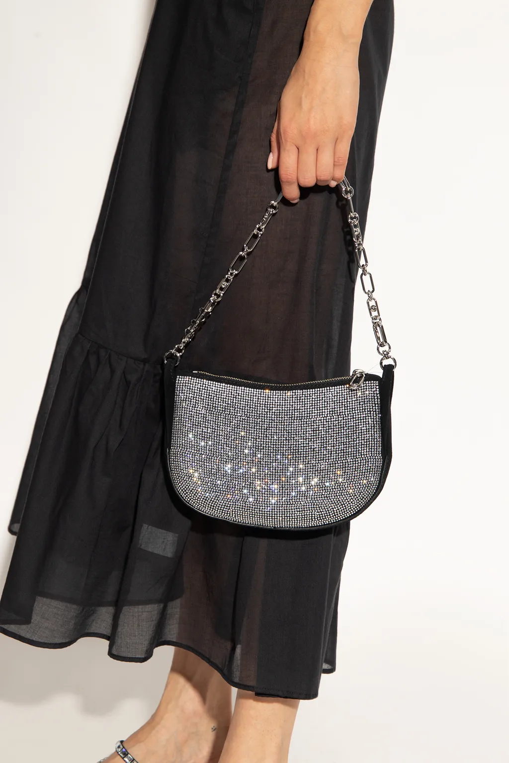 Small Kendall Embellished Chained Shoulder Bag