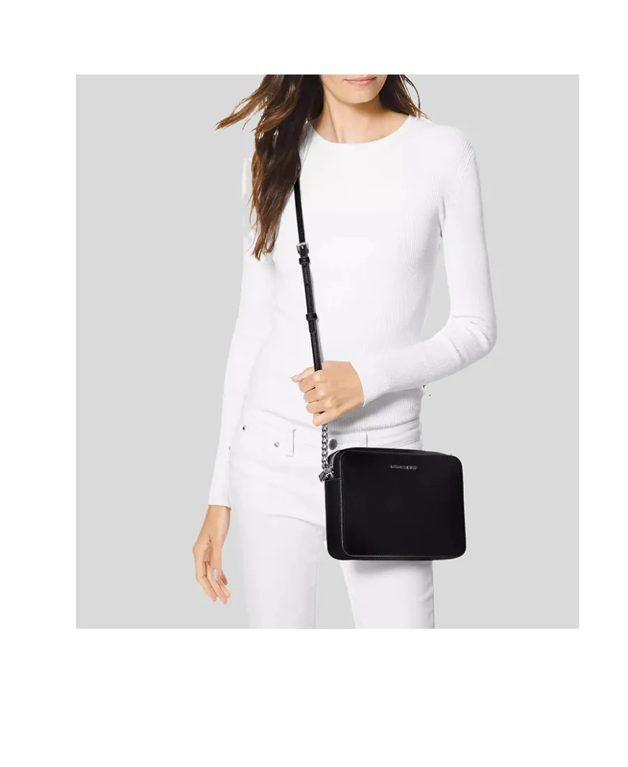 Jet Set Large Saffiano Leather Crossbody Bag