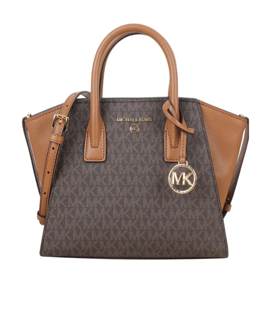 Logo-Print Leather Tote Bag