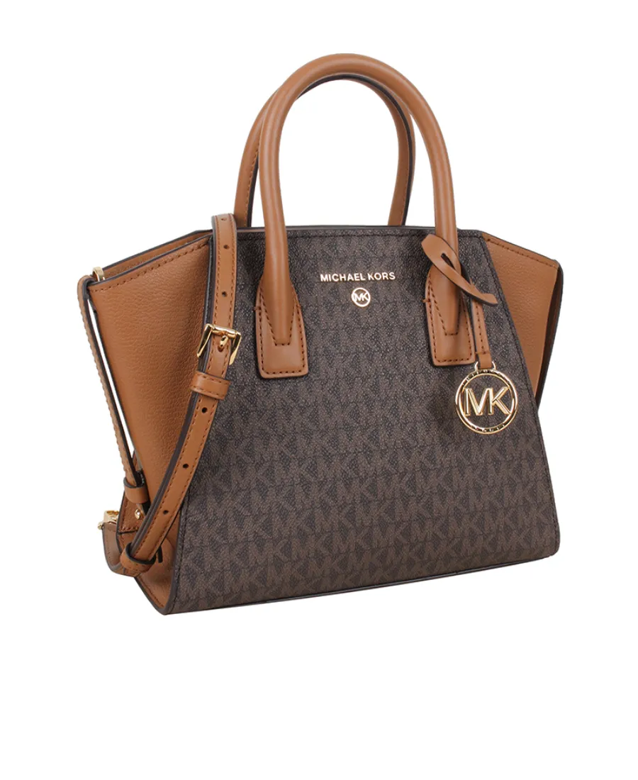 Logo-Print Leather Tote Bag