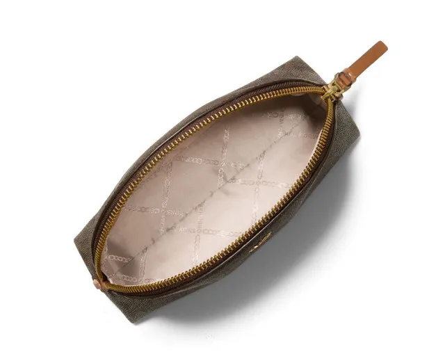 Monogram-Print Travel Pouch