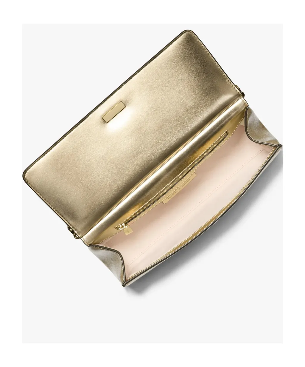 Carmine Medium Metallic Pochette
