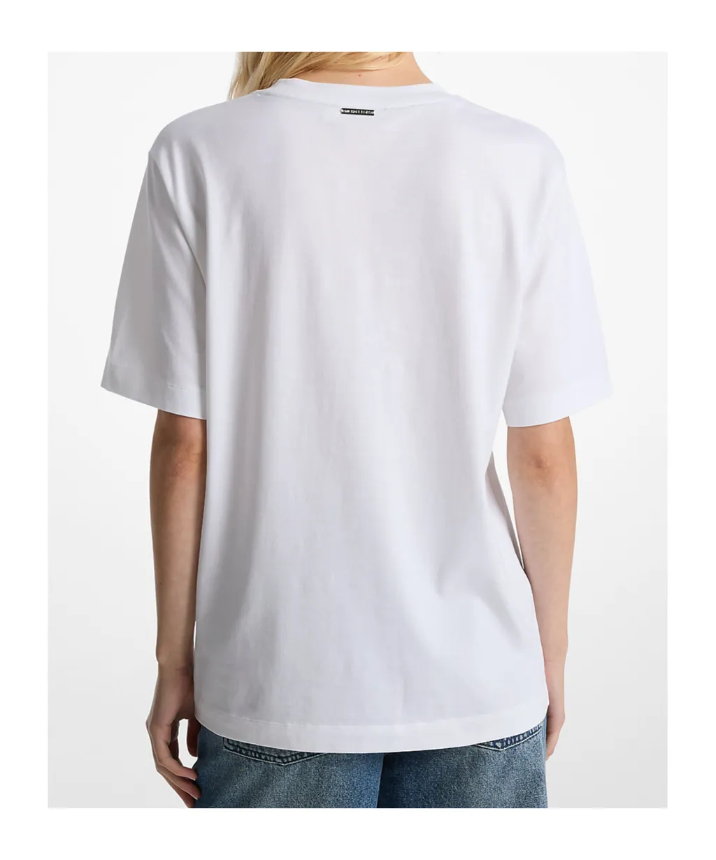 Logo Embossed Crewneck T-Shirt