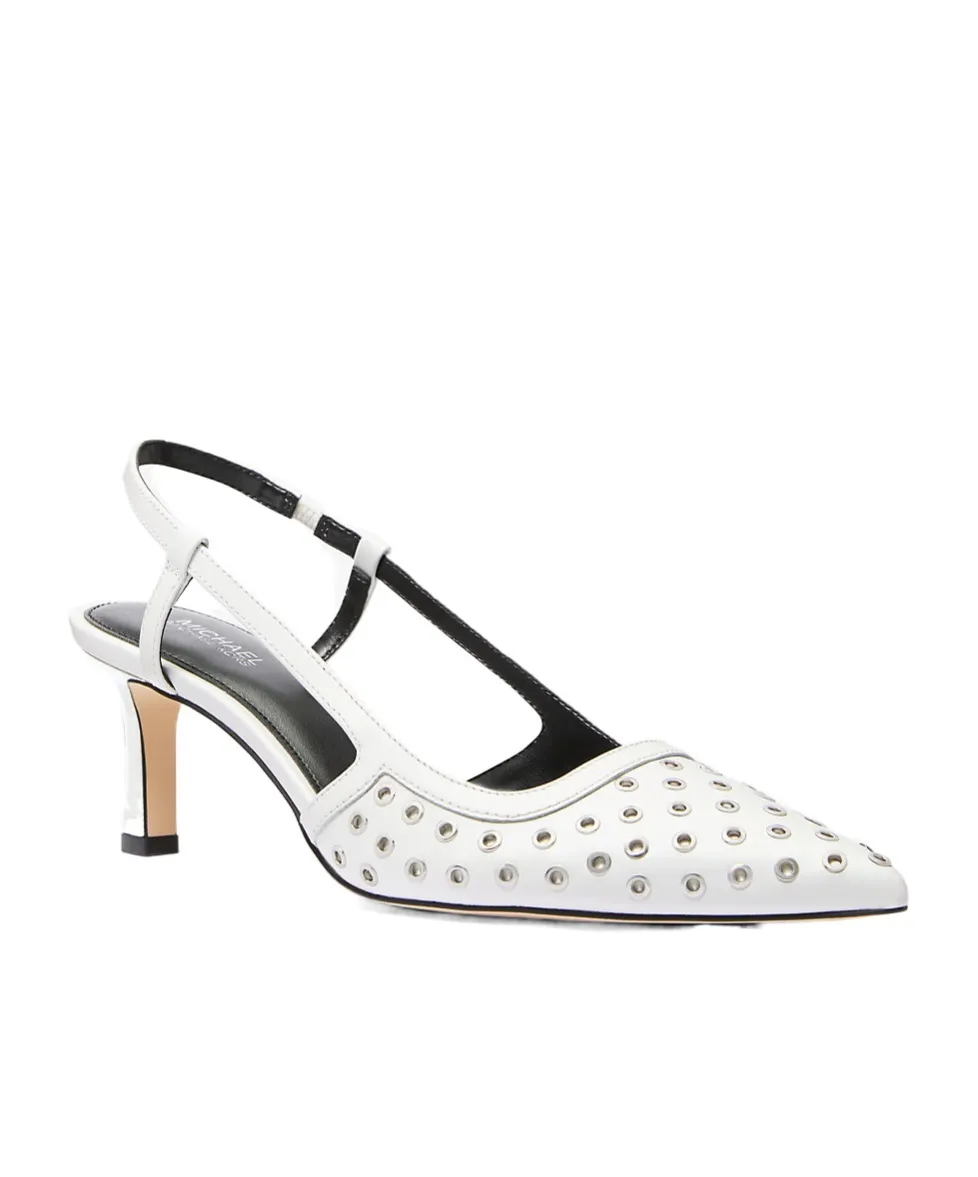 Alora Grommeted Slingback Pumps