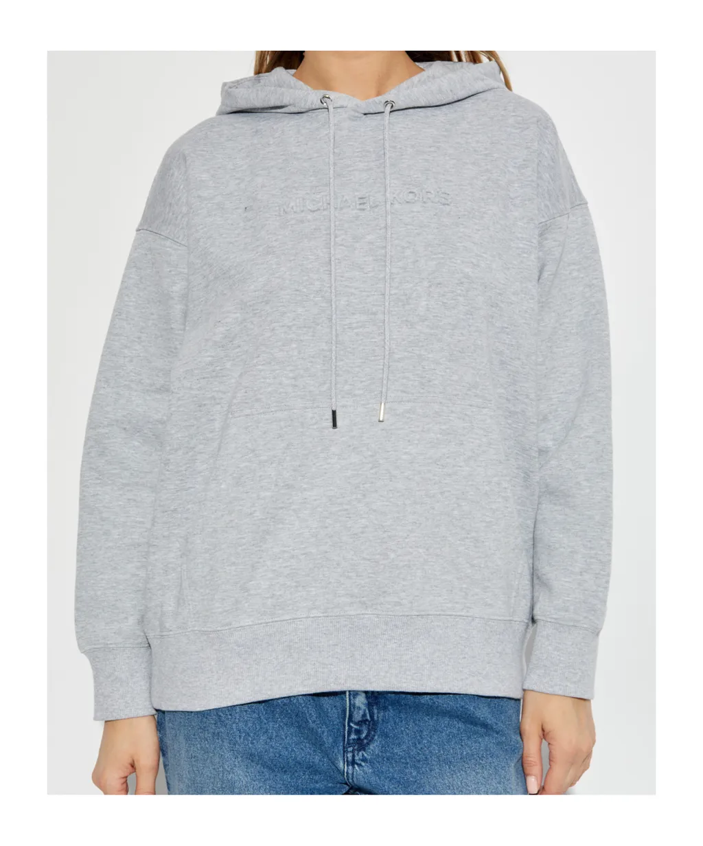 Logo-Embossed Hoodie