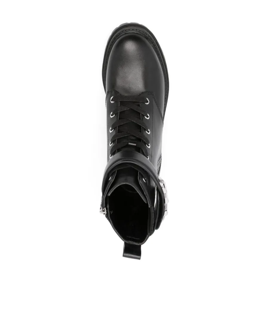 Parker Logo Plaque Ankle Boots