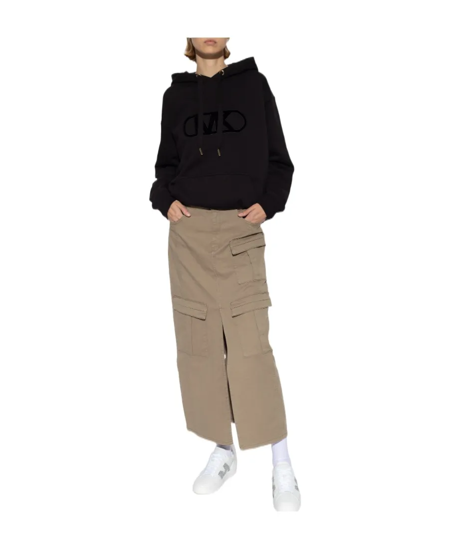 Logo Detailed Drawstring Hoodie