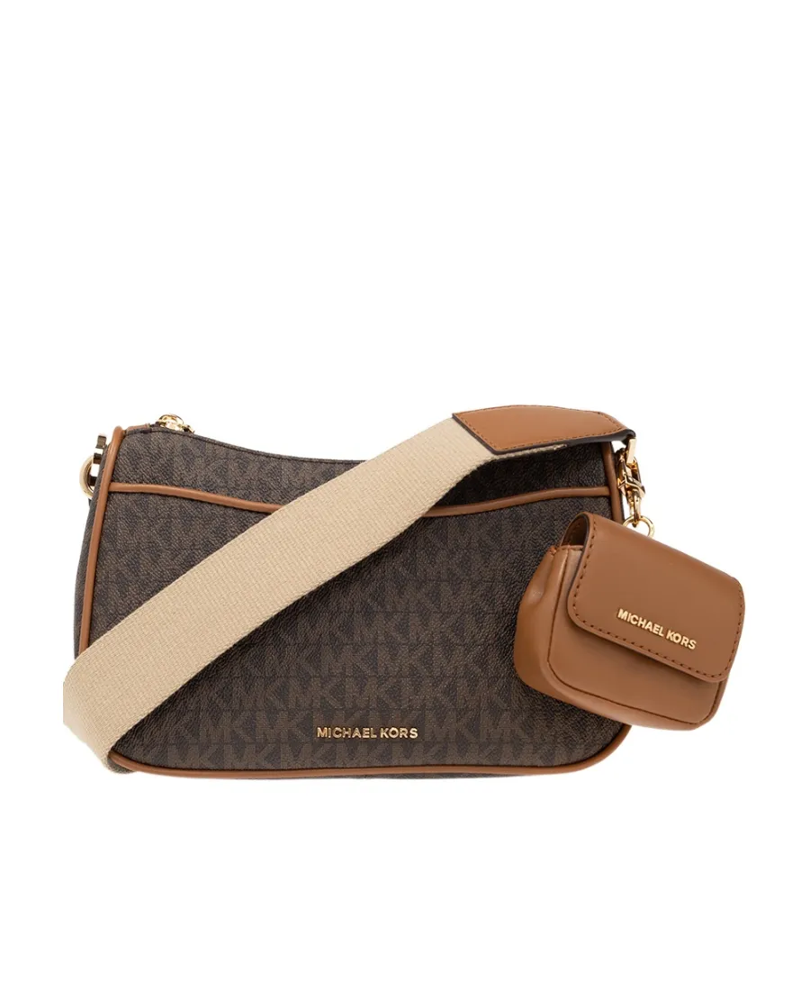 Monogram-Pattern Crossbody Bag