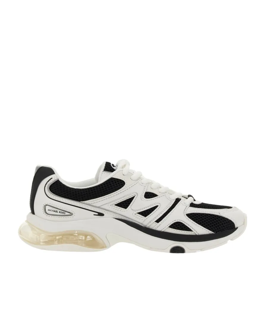 Mesh Panelled Lace-Up Sneakers