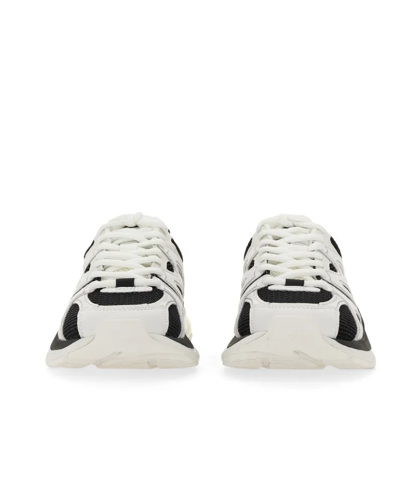 Mesh Panelled Lace-Up Sneakers