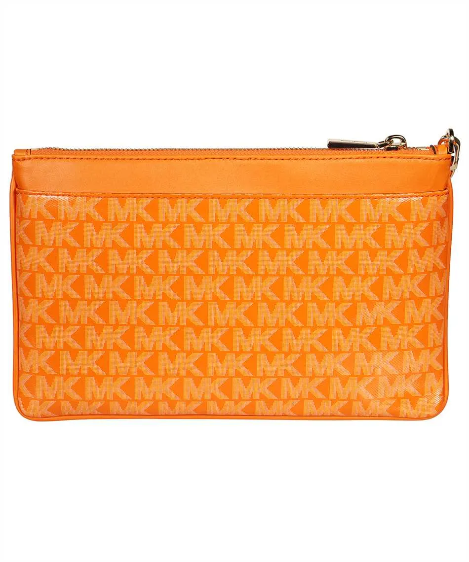 Monogram Leather Clutch Bag