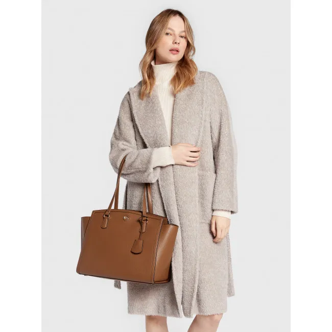 Large Logo Embossed Handbag