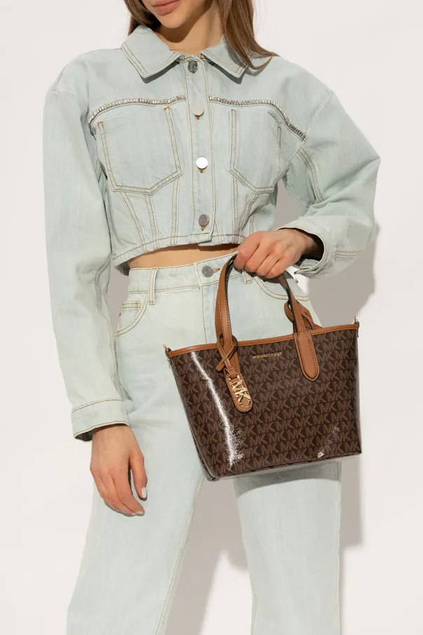 Small Logo-Print Canvas Tote Bag