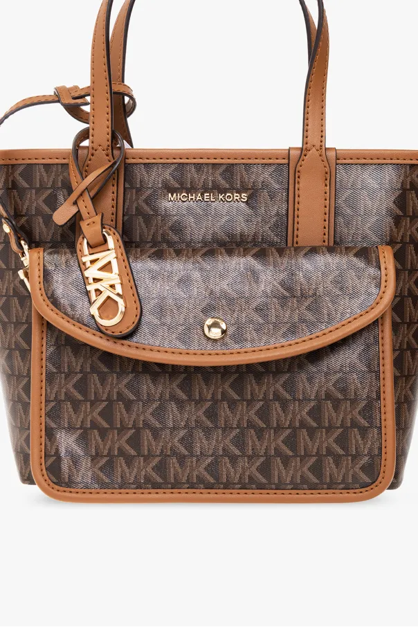 Small Logo-Print Canvas Tote Bag