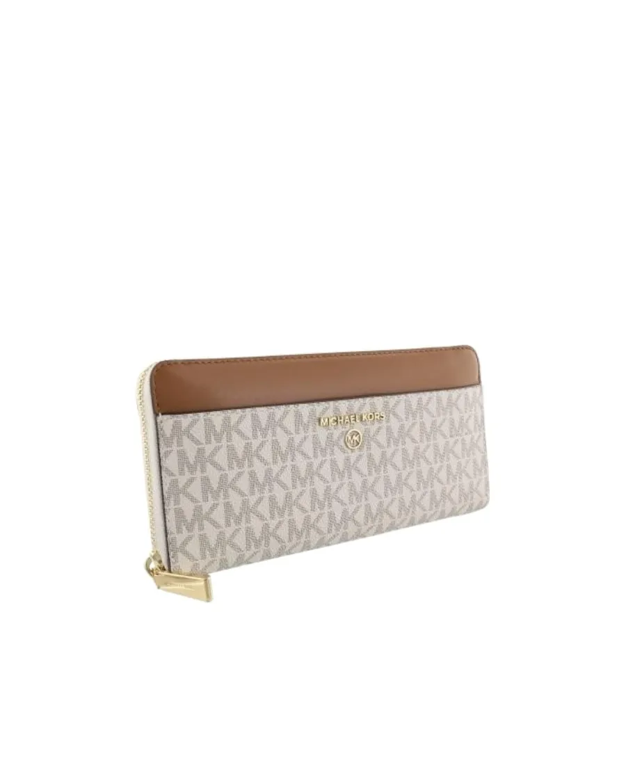 Logo Plaque Zipped Wallet