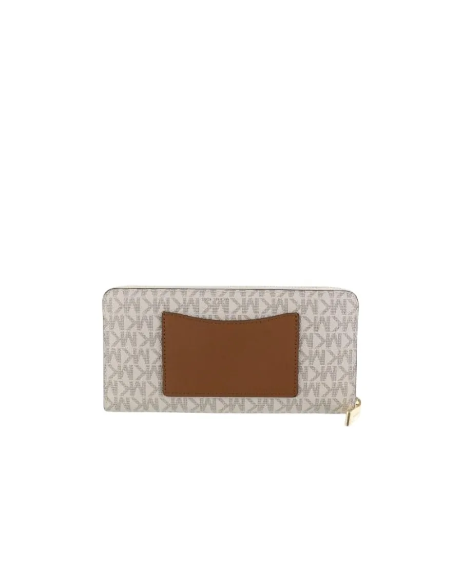 Logo Plaque Zipped Wallet