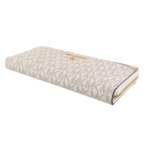 Logo Plaque Zipped Wallet