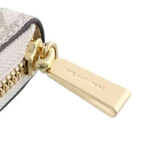 Logo Plaque Zipped Wallet