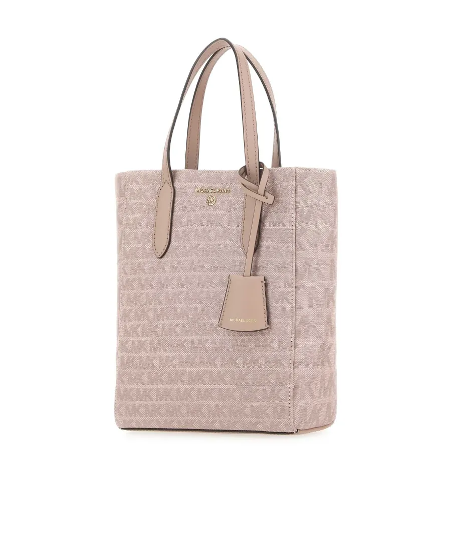 Monogram Patterned Top Handle Bag
