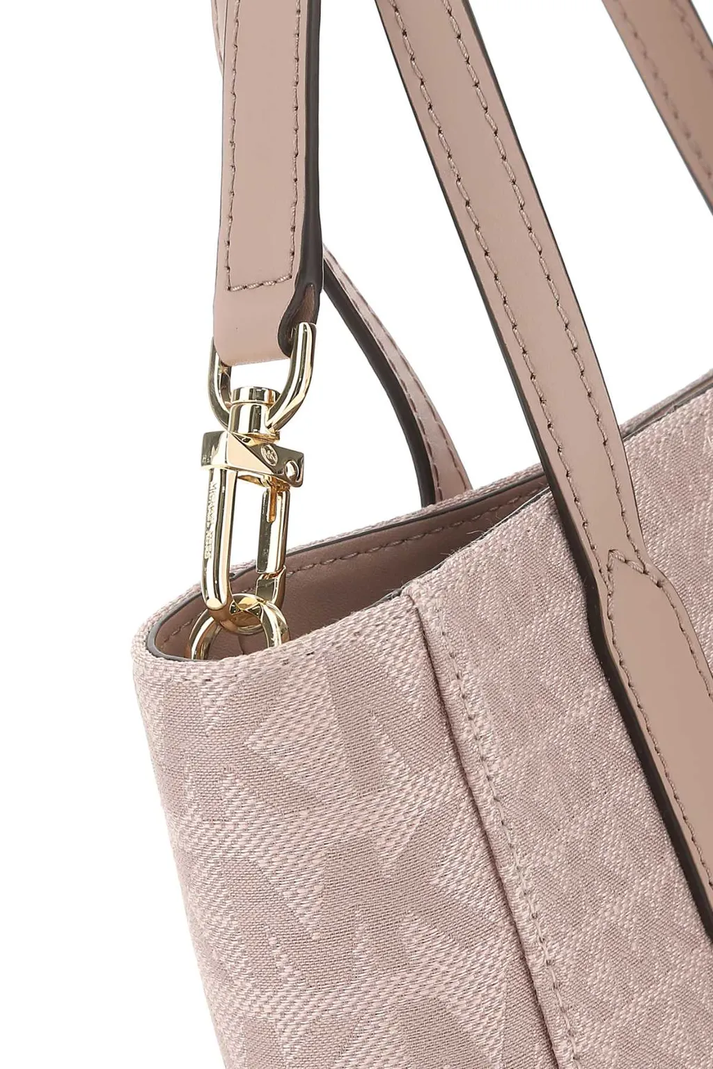 Monogram Patterned Top Handle Bag