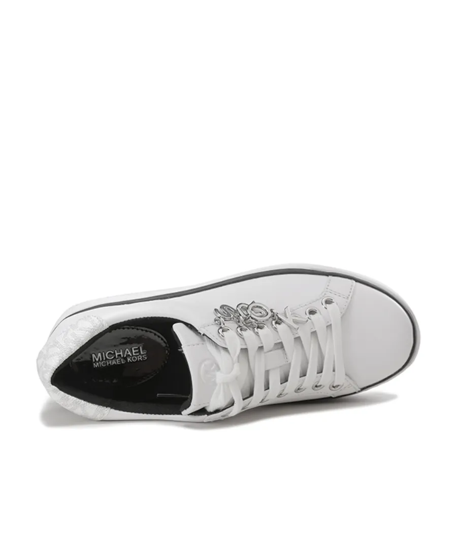 Logo-Charm Leather Sneakers