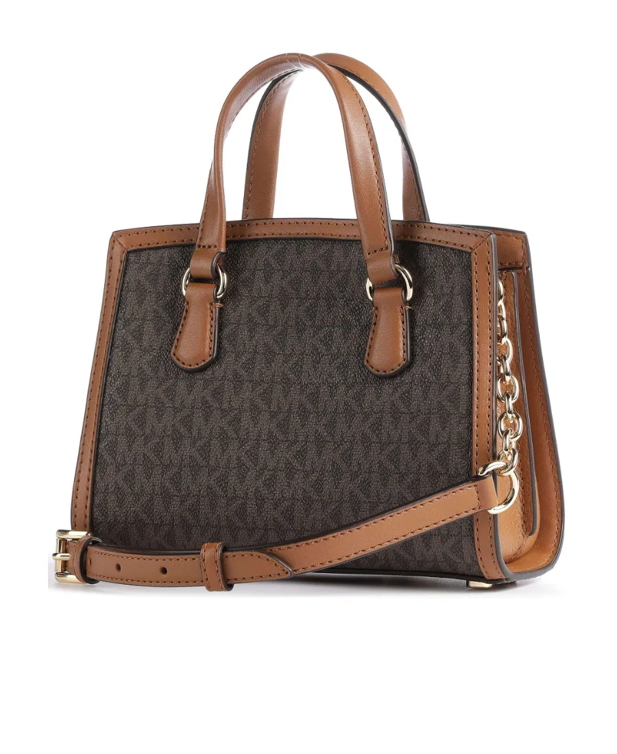 Logo Plaque Chain-Linked Tote Bag