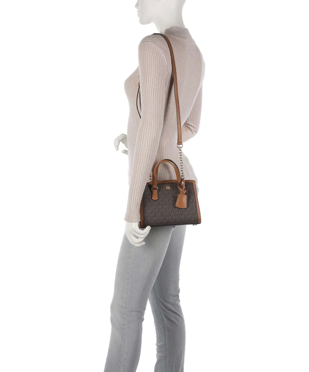 Logo Plaque Chain-Linked Tote Bag