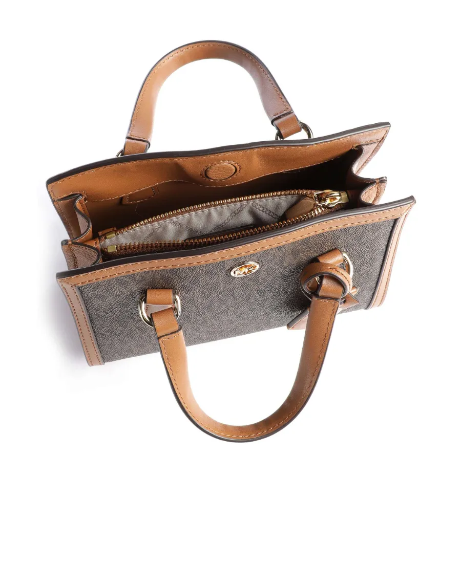 Logo Plaque Chain-Linked Tote Bag