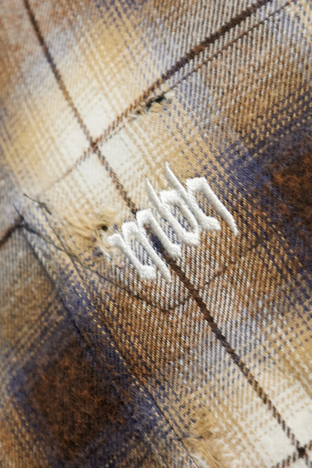 Checked Button-Up Shirt