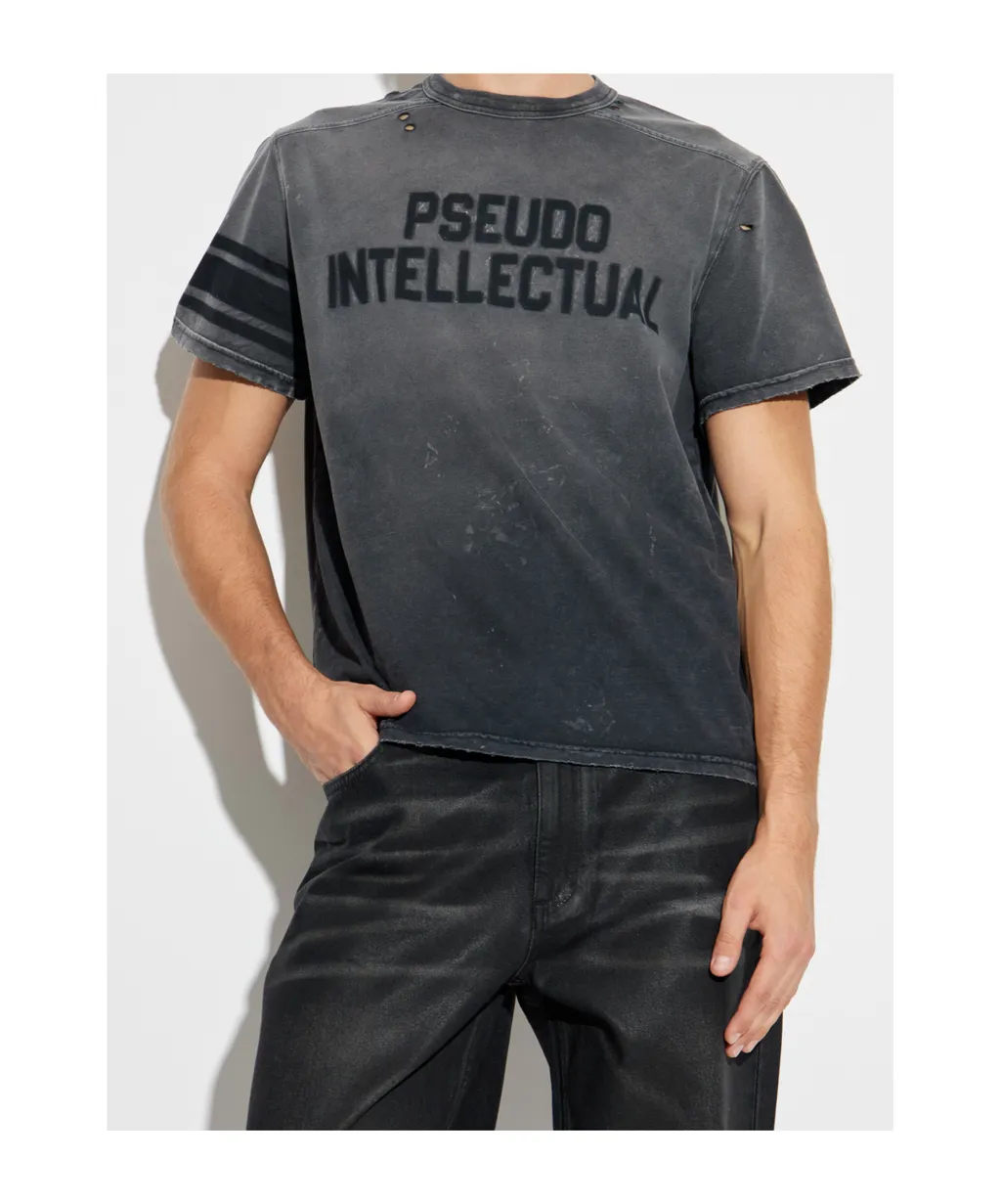 Distressed-Finish T-Shirt
