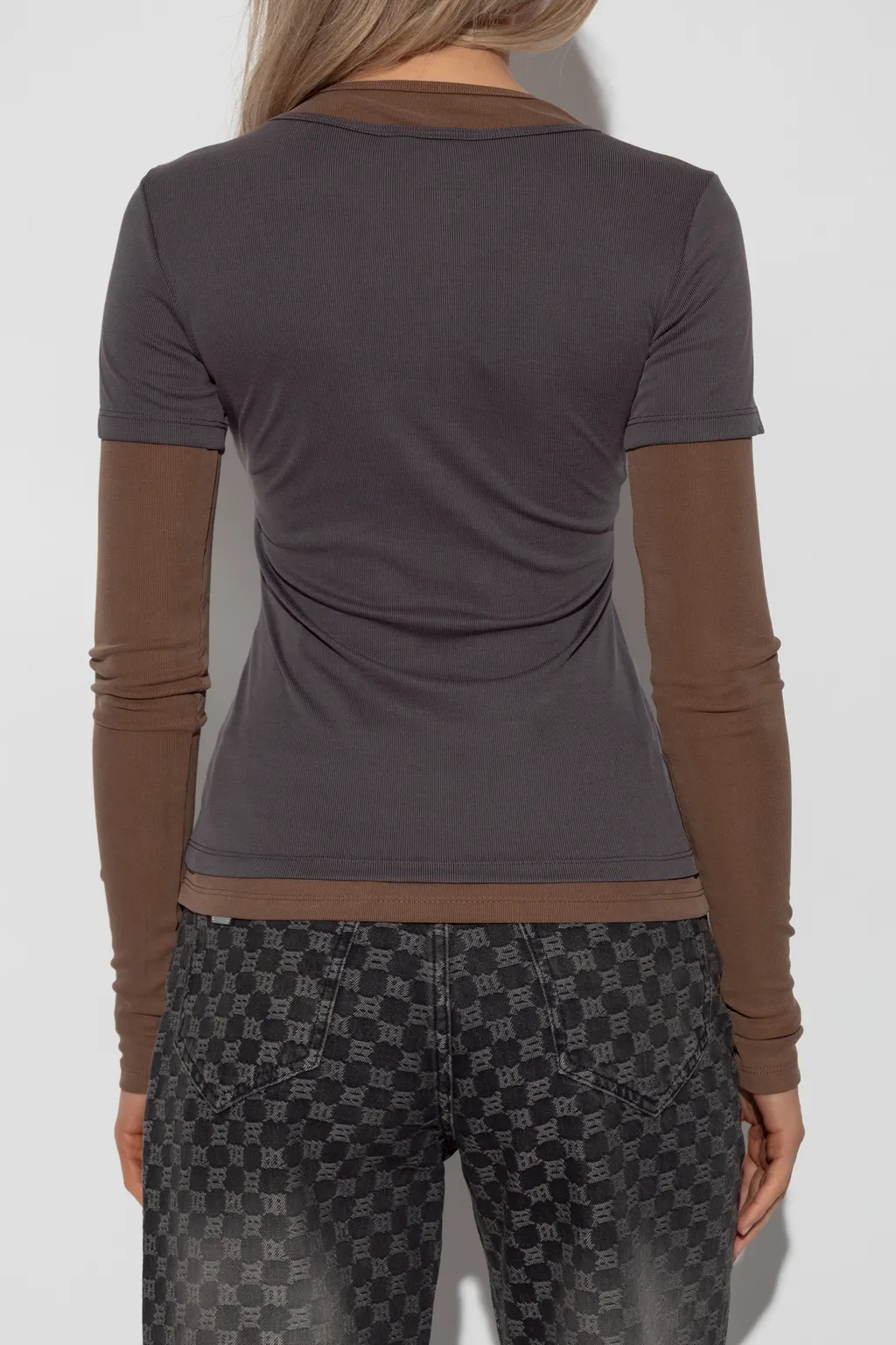 Double-Layer Color-Block T-Shirt