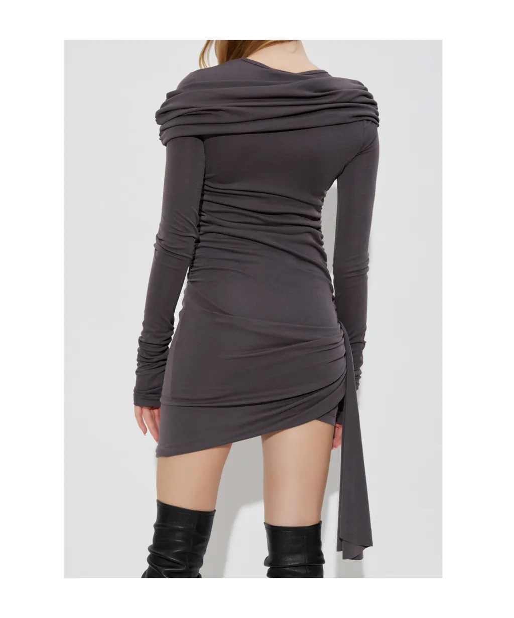 Draped Ruched Dress