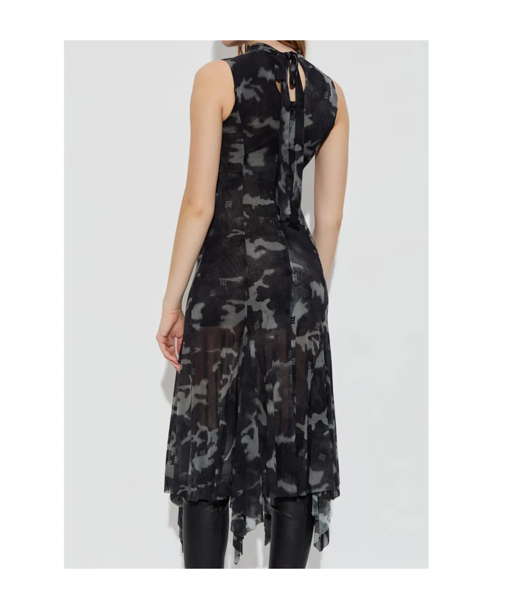Transparent Printed Dress