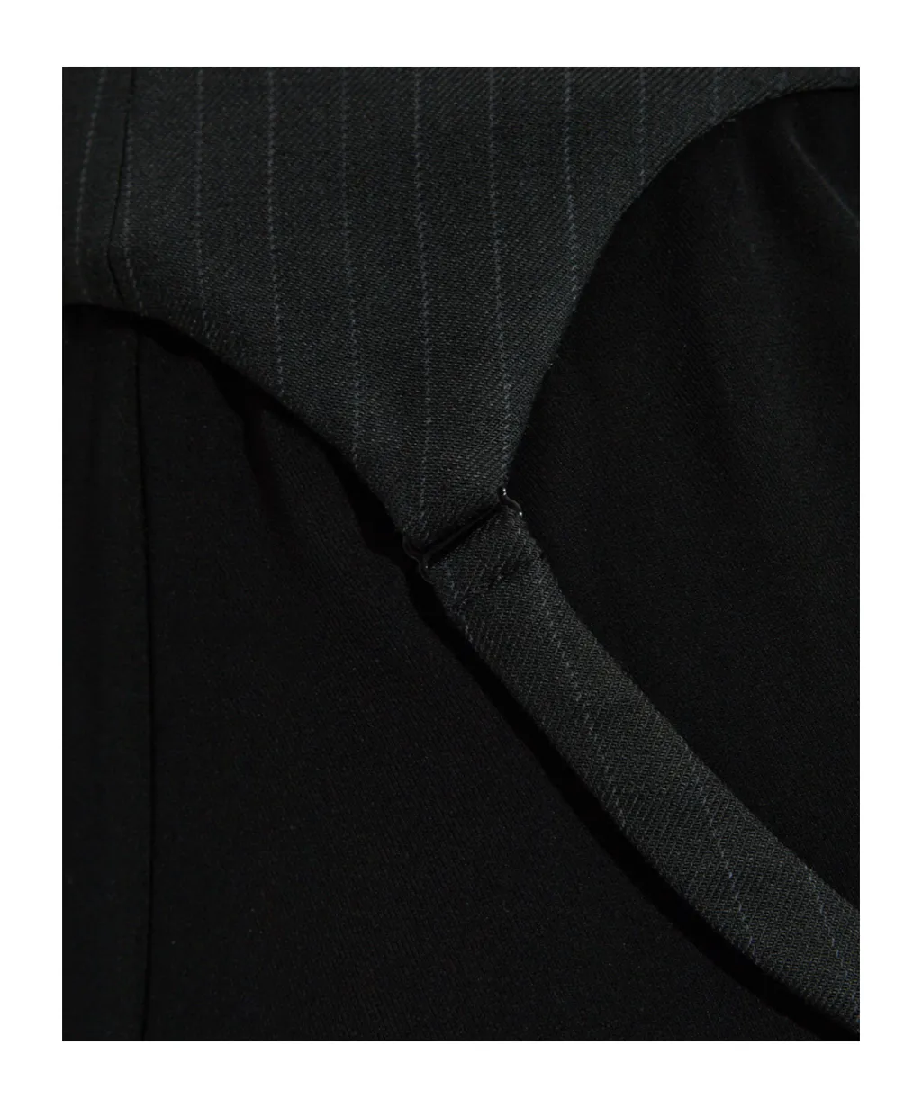 Pinstripe Panel Dress