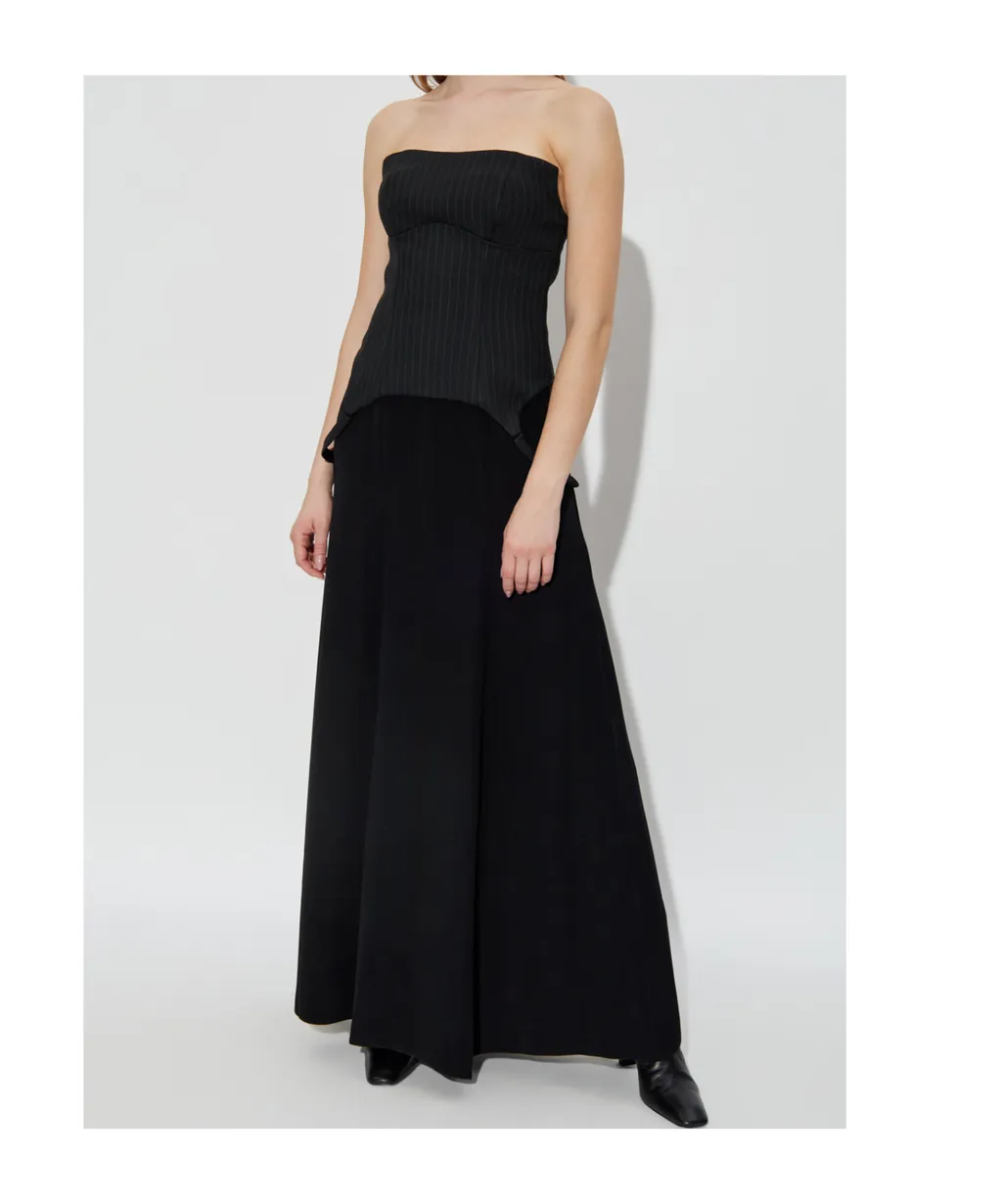 Pinstripe Panel Dress
