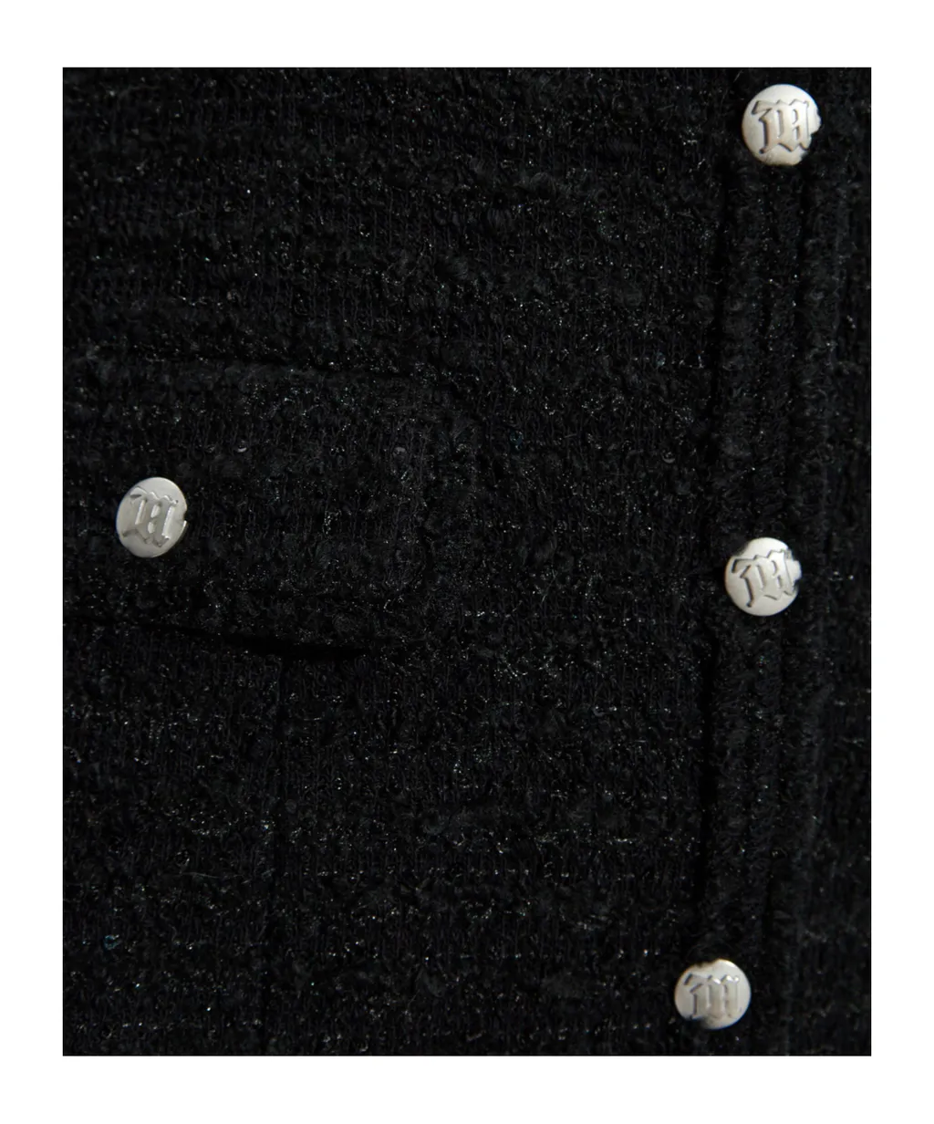 Button-Up Tweed Dress